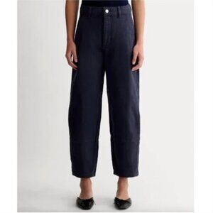 NEW Everlane The Utility Barrel Pant Womens 10 Navy